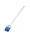 LOGILINK Płaski Patch cord U/UTP kat.6, biały 1m - nr 16