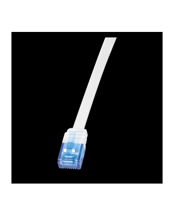 LOGILINK Płaski Patch cord U/UTP kat.6, biały 1m nr 1