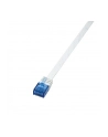 LOGILINK Płaski Patch cord U/UTP kat.6, biały 1m - nr 5