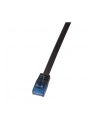 LOGILINK - Patchcord Cat.6 U/UTP, dł. 1m, płaski, ''SlimLine'', czarny - nr 2