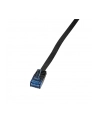 LOGILINK - Patchcord Cat.6 U/UTP, dł. 1m, płaski, ''SlimLine'', czarny - nr 3