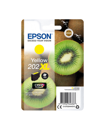 Tusz Epson singlepack 202XL yellow | 8,5ml | Claria premium