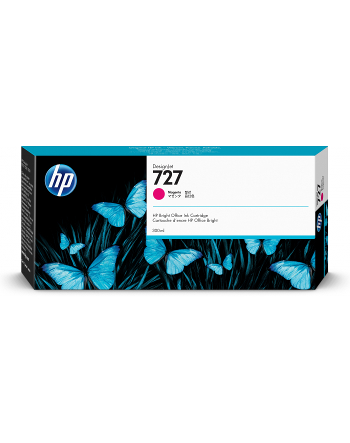 Tusz HP 727 magenta | 300 ml | HP DesignJet T1500/T1530/T2500/T2530/T920/T930 główny