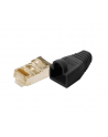 LOGILINK - Wtyki RJ45 FTP kat.5e z osłonką - czarne 100szt. - nr 14