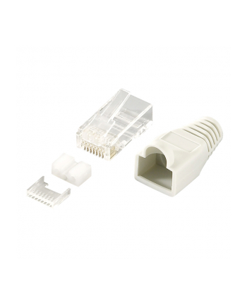 LOGILINK - Wtyki RJ45 FTP kat.6 z osłonką - szare,100szt.