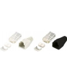 LOGILINK - Wtyki RJ45 FTP kat.6 z osłonką - szare,100szt. - nr 18