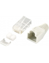 LOGILINK - Wtyki RJ45 FTP kat.6 z osłonką - szare,100szt. - nr 23
