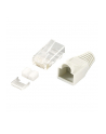 LOGILINK - Wtyki RJ45 FTP kat.6 z osłonką - szare,100szt. - nr 24