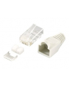 LOGILINK - Wtyki RJ45 FTP kat.6 z osłonką - szare,100szt. - nr 25