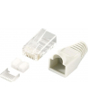 LOGILINK - Wtyki RJ45 FTP kat.6 z osłonką - szare,100szt. - nr 26