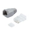 LOGILINK - Wtyki RJ45 UTP kat.6 z osłonką - szare,100szt. - nr 18