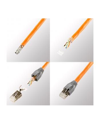 LOGILINK - Wtyki RJ45 kat.6,6A,7 ekranowane - 10szt.