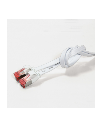 LOGILINK - Płaski Patch cord U/FTP;6;PIMF;dł.0,5m;biały