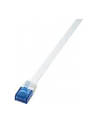 LOGILINK Płaski Patch cord U/UTP kat.6, biały 0,5m - nr 16