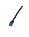 LOGILINK - Patchcord Cat.6 U/UTP, dł. 1m, płaski, ''SlimLine'', czarny - nr 3