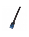 LOGILINK - Patchcord Cat.6 U/UTP, dł. 1m, płaski, ''SlimLine'', czarny - nr 5
