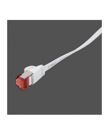 LOGILINK - Płaski Patch cord U/FTP;6;PIMF;dł. 5m;biały