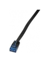 LOGILINK - Patchcord Cat.6 U/UTP, dł. 5m, płaski, ''SlimLine'', czarny - nr 14
