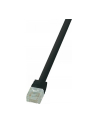 LOGILINK - Patchcord Cat.6 U/UTP, dł. 5m, płaski, ''SlimLine'', czarny - nr 6