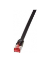 LOGILINK - Płaski Patch cord U/FTP;6;PIMF;dł.15m;czarny - nr 30