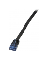 LOGILINK - Patchcord Cat.5e U/UTP, dł. 10m, płaski, czarny - nr 10