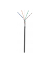 TechlyPro Kabel skrętka zewnętrzna F/UTP Cat5e 4x2 drut CCA 305m czarny - nr 2