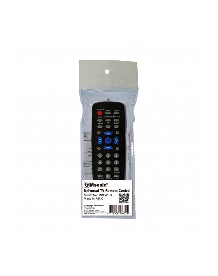 vakoss Msonic MBC415K Uniwersalny pilot TV główny