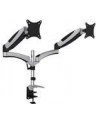 digitus Ramię biurkowe podwójne z zaciskiem, regulowany, 2xLCD, max. 27', max. 8kg, uchylno-obrotowe 360 stopni - nr 18