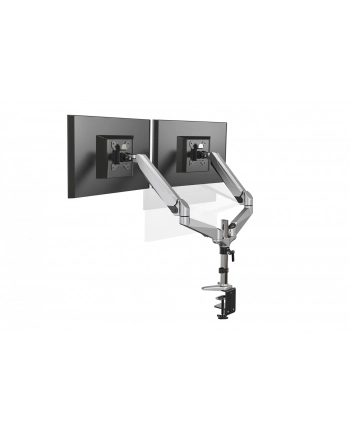 digitus Ramię biurkowe podwójne z zaciskiem, regulowany, 2xLCD, max. 27', max. 8kg, uchylno-obrotowe 360 stopni