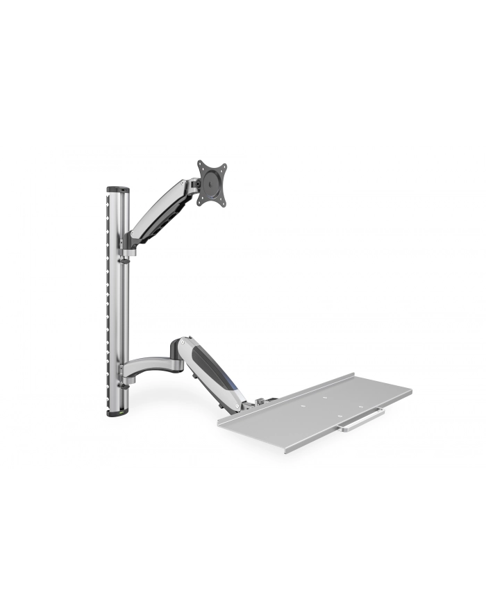 digitus Ramię naścienne pojedyncze, 1xLCD + klawiatura, max. 27', max. 8kg, uchylno-obrotowe 360 stopni  (PIVOT) główny