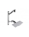 digitus Ramię naścienne pojedyncze, 1xLCD + klawiatura, max. 27', max. 8kg, uchylno-obrotowe 360 stopni  (PIVOT) - nr 17