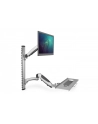 digitus Ramię naścienne pojedyncze, 1xLCD + klawiatura, max. 27', max. 8kg, uchylno-obrotowe 360 stopni  (PIVOT) - nr 27