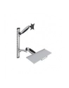 digitus Ramię naścienne pojedyncze, 1xLCD + klawiatura, max. 27', max. 8kg, uchylno-obrotowe 360 stopni  (PIVOT) - nr 31