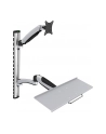 digitus Ramię naścienne pojedyncze, 1xLCD + klawiatura, max. 27', max. 8kg, uchylno-obrotowe 360 stopni  (PIVOT) - nr 32