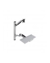 digitus Ramię naścienne pojedyncze, 1xLCD + klawiatura, max. 27', max. 8kg, uchylno-obrotowe 360 stopni  (PIVOT) - nr 37