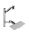 digitus Ramię naścienne pojedyncze, 1xLCD + klawiatura, max. 27', max. 8kg, uchylno-obrotowe 360 stopni  (PIVOT) - nr 38