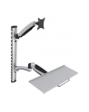 digitus Ramię naścienne pojedyncze, 1xLCD + klawiatura, max. 27', max. 8kg, uchylno-obrotowe 360 stopni  (PIVOT) - nr 42