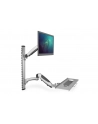 digitus Ramię naścienne pojedyncze, 1xLCD + klawiatura, max. 27', max. 8kg, uchylno-obrotowe 360 stopni  (PIVOT) - nr 55