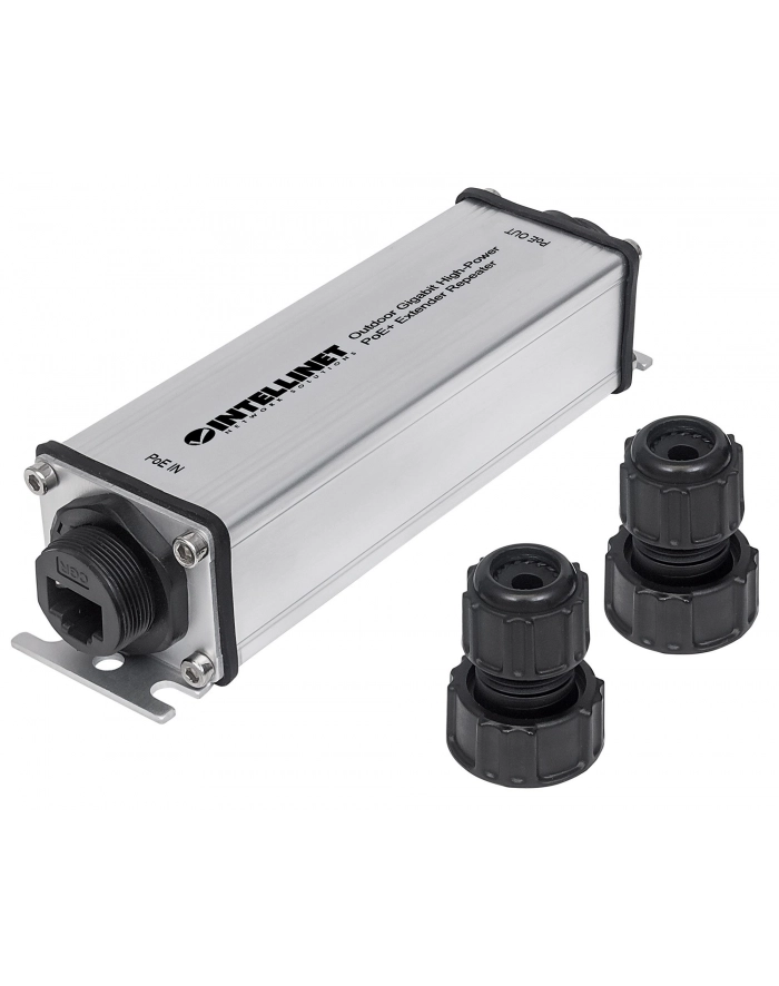 intellinet network solutions Intellinet Gigabitowy zewnętrzny extender repeater PoE/PoE+ 1-portowy główny