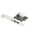 digitus Karta/Kontroler Firewire (400) PCI Exp., 2xZew. 1xZew.(Mini) IEEE1394a 6pin + Mini, Low Profile - nr 10