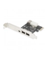 digitus Karta/Kontroler Firewire (400) PCI Exp., 2xZew. 1xZew.(Mini) IEEE1394a 6pin + Mini, Low Profile - nr 28