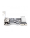 digitus Karta/Kontroler Firewire (400) PCI Exp., 2xZew. 1xZew.(Mini) IEEE1394a 6pin + Mini, Low Profile - nr 29