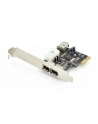 digitus Karta/Kontroler Firewire (400) PCI Exp., 2xZew. 1xZew.(Mini) IEEE1394a 6pin + Mini, Low Profile - nr 2