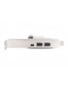 digitus Karta/Kontroler Firewire (400) PCI Exp., 2xZew. 1xZew.(Mini) IEEE1394a 6pin + Mini, Low Profile - nr 38