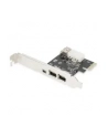 digitus Karta/Kontroler Firewire (400) PCI Exp., 2xZew. 1xZew.(Mini) IEEE1394a 6pin + Mini, Low Profile - nr 46