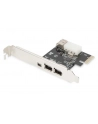 digitus Karta/Kontroler Firewire (400) PCI Exp., 2xZew. 1xZew.(Mini) IEEE1394a 6pin + Mini, Low Profile - nr 47