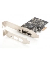 digitus Karta/Kontroler Firewire (400) PCI Exp., 2xZew. 1xZew.(Mini) IEEE1394a 6pin + Mini, Low Profile - nr 5