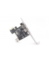 digitus Karta/Kontroler Firewire (400) PCI Exp., 2xZew. 1xZew.(Mini) IEEE1394a 6pin + Mini, Low Profile - nr 7