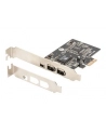 digitus Karta/Kontroler Firewire (400) PCI Exp., 2xZew. 1xZew.(Mini) IEEE1394a 6pin + Mini, Low Profile - nr 9