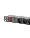 lanberg Listwa zasilająca Rack PDU 1U 4x PL + 4x IEC C13 2m 10A czarna - nr 16